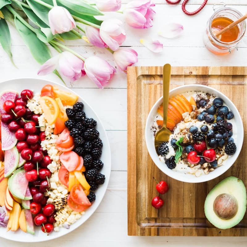 Photo of beautifylly arranged food